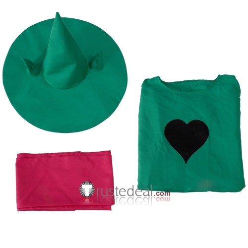 Undertale Deltarune Ralsei Halloween Green Outfit Cosplay Costume