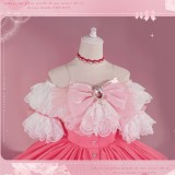 iCOS Puella Magi Madoka Magica Walpurgisnacht Rising Movie Kaname Madoka Pink Lolita Dress Cosplay Costume