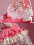iCOS Puella Magi Madoka Magica Walpurgisnacht Rising Movie Kaname Madoka Pink Lolita Dress Cosplay Costume