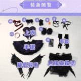 1/3 Delusion Puella Magi Madoka Magica Homura Akemi Symphony of Fate Purple Dress Cosplay Costume