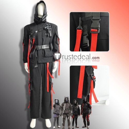 Kamen Rider The Agents Black Outfit Cosplay Costume