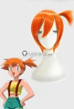 Pokemon Barry Mallow Misty Blonde Green Orange Styled Cosplay Wig