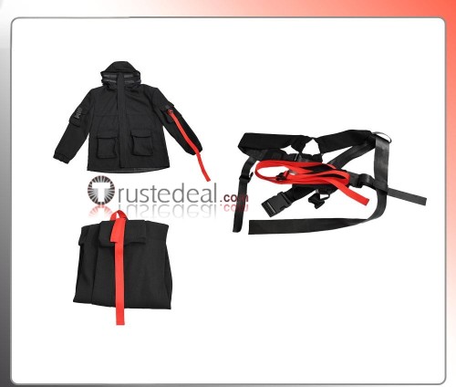 Kamen Rider The Agents Black Outfit Cosplay Costume