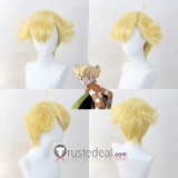 Pokemon Barry Mallow Misty Blonde Green Orange Styled Cosplay Wig