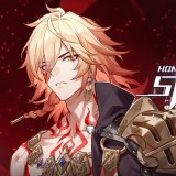 Honkai Star Rail HSR Mydei Phainon Red Beige Grey Styled Cosplay Wig