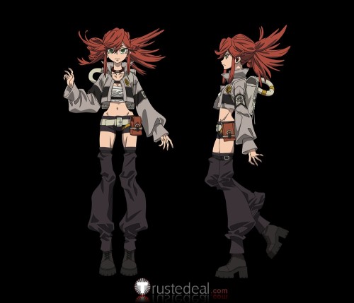 Gachiakuta Riyo Reaper Red Styled Cosplay Wig 2