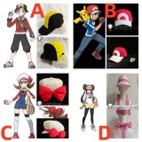 Pokemon Gold Ash Ketchum Lyra Rosa Hat Cosplay Accessories