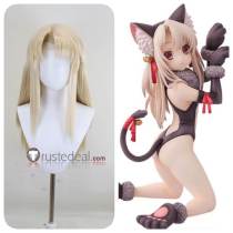 Fate Kaleid Liner Prisma Illya Beast Version Bunny Blonde Styled Cosplay Wig 70cm
