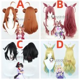 Uma Musume Pretty Derby Copano Rickey Mihono Bourbon Katsuragi Ace Neo Universe Brown Black Blonde Cosplay Wigs