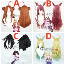 Uma Musume Pretty Derby Copano Rickey Mihono Bourbon Katsuragi Ace Neo Universe Brown Black Blonde Cosplay Wigs
