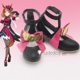 Uma Musume Pretty Derby Stay Gold Wonder Acute Hishi Miracle North Flight Black White Brown Cosplay Boots Shoes