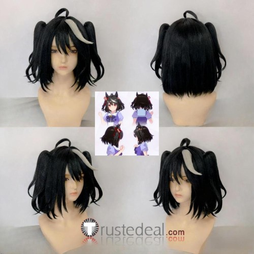 Uma Musume Pretty Derby Kitasan Black Agnes Tachyon Orfevre Oguri Cap Black Brown Grey Styled Cosplay Wig