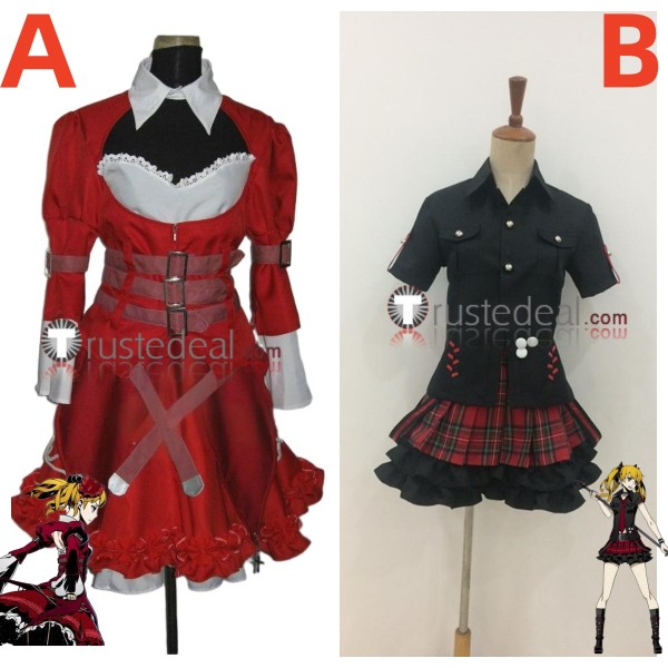 Unlight Donita Rebirth Red Black Dress Cosplay Costume