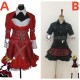 Unlight Donita Rebirth Red Black Dress Cosplay Costume