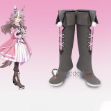 Uma Musume Pretty Derby Stay Gold Wonder Acute Hishi Miracle North Flight Black White Brown Cosplay Boots Shoes