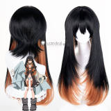Gachiakuta Amo Empool Riyo Reaper Red Black Brown Orange Styled Cosplay Wig
