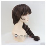 Girls und Panzer Rukuriri Brown Braid Styled Cosplay Wig