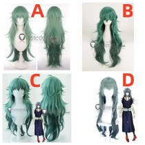 Tokyo Ghoul Eto Yoshimura Sen Takatsuki Long Ash Green Cosplay Wig