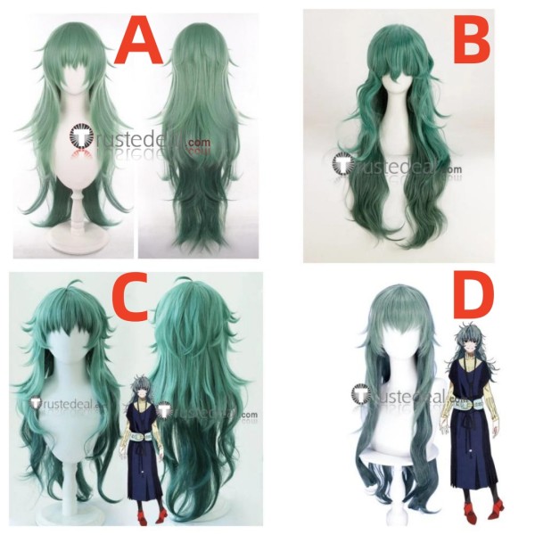 Long Ash Green Cosplay Wig