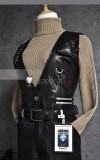Limbus Company Faust Black Pleather Cosplay Costume Custom Size
