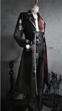 Limbus Company Don Quixote Black Pleather Cosplay Costume Custom Size