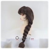Girls und Panzer Rukuriri Brown Braid Styled Cosplay Wig
