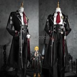 Limbus Company Don Quixote Black Pleather Cosplay Costume Custom Size