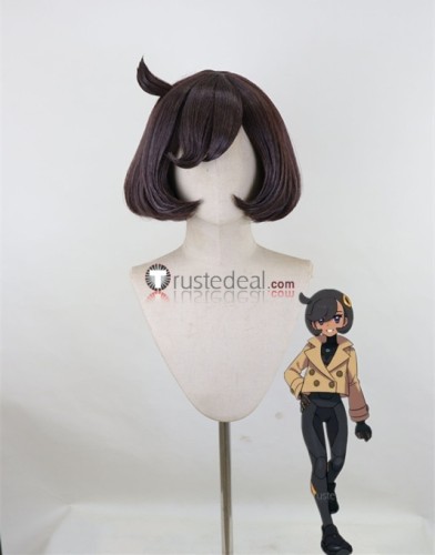 Pokemon Legends Z-A ZA Mable Detective Emma Black Blue Styled Cosplay Wig