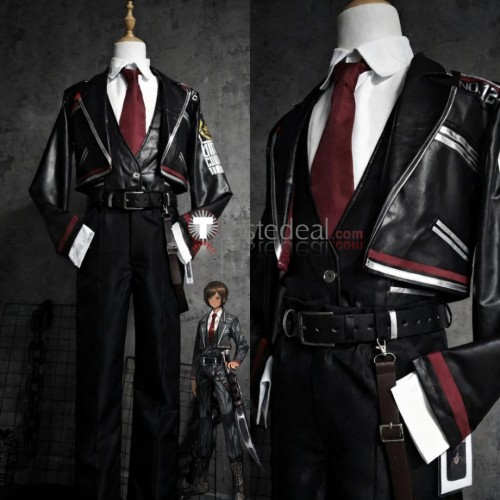Limbus Company Outis Black Pleather Cosplay Costume Custom Size