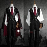 Limbus Company Yi Sang Gregor Black Pleather Cosplay Costume Custom Size
