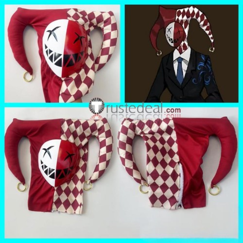 Library Of Ruina Oswald Clown Headgear Hat Mask Hood Halloween Cosplay Props Accessory