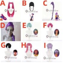KPop Demon Hunters Film Rumi Mira Zoey Saja Boys Jinu Mystery Abby Baby Romance Black Pink Purple Green Cosplay Wig