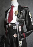 Limbus Company Don Quixote Black Pleather Cosplay Costume Custom Size