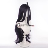 Overlord Albedo Long Black Purple Cosplay Wig 100cm and Horns