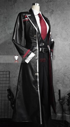 Limbus Company Hong Lu Black Pleather Cosplay Costume Custom Size