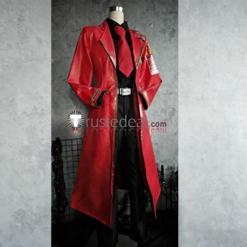 Limbus Company Dante Red Black Pleather Cosplay Costume Custom Size