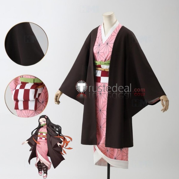 Kimetsu no Yaiba Demon Slayer Nezuko Kamado Kimono Cosplay Costume 2
