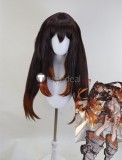 Gachiakuta Amo Empool Riyo Reaper Red Black Brown Orange Styled Cosplay Wig