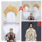 Gachiakuta Enjin Regto Golden Blonde Black Styled Cosplay Wig