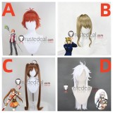The Legend of Heroes Eliot Craig Frederica Greenhill Estelle Bright Fie Clausell Red Brown White Styled Cosplay Wig