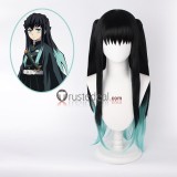 Kimetsu no Yaiba Muichiro Tokito Inosuke Hashibira Nezuko Kamado Black Cosplay Wig