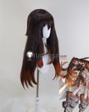 Gachiakuta Amo Empool Riyo Reaper Red Black Brown Orange Styled Cosplay Wig