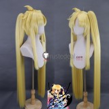 Magical Girl Lyrical Nanoha Signum Pink Ponytail Fate Testarossa Hayate Yagami Blonde Brown Styled Cosplay Wig