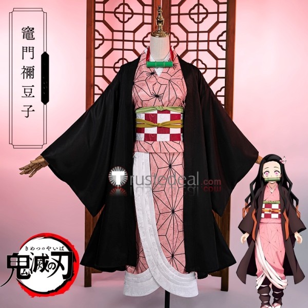 Kimetsu no Yaiba Demon Slayer Nezuko Kamado Kimono Cosplay Costume