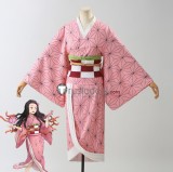 Kimetsu no Yaiba Demon Slayer Nezuko Kamado Kimono Cosplay Costume 2