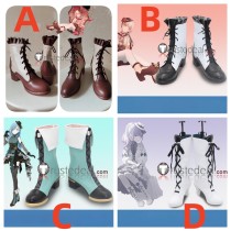 Project Sekai Colorful Stage PJSK Nightcord 25ji Akiyama Mizuki New Year Card Kimono Hinomori Shizuku Asahina Mafuyu Cosplay Shoes Boots