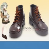 Project Sekai Colorful Stage PJSK Wonderlands x Showtime Kusanagi Nene Black Brown Grey Cosplay Shoes Boots