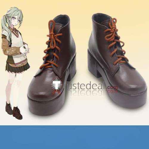 Project Sekai Colorful Stage PJSK Wonderlands x Showtime Kusanagi Nene Black Brown Grey Cosplay Shoes Boots