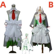 Pokemon Gijinka Gardevoir White Green Cosplay Costume