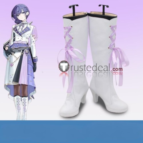 Project Sekai Colorful Stage PJSK Nightcord at 25:00 Akiyama Mizuki Fifth Anniversary Thanksgiving Black White Cosplay Shoes Boots